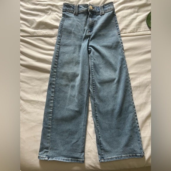 Jessica Simpson Mia Wide Leg Flare Denim Jeans in Blue Girl’s Size 8 - Picture 1 of 10